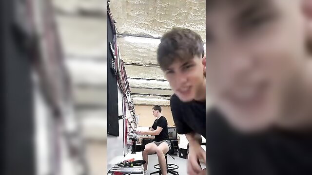 Hot guys in studio showing feet and socks for tips, amateur foot fetish