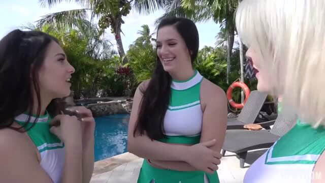 Cheerleader Fuck Fest - Sofie Reyez, Alice Visby, Sabrina Snow in uniform
