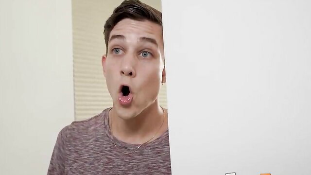 Angel Gostosa shocked face closeup in steamy threesome preview