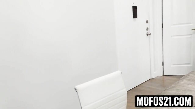 Catalina Ossa naked by door in hallway, hot Latina body tease