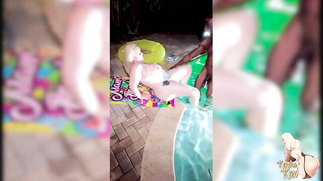 Kendra Kox MILF fucked by BBC Don Sudan poolside