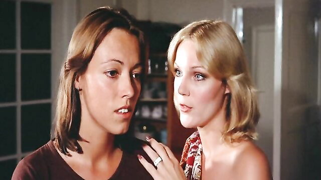 Rebecca Brooke and Rebecca Blue in intimate lesbian chat, classic 70s porn