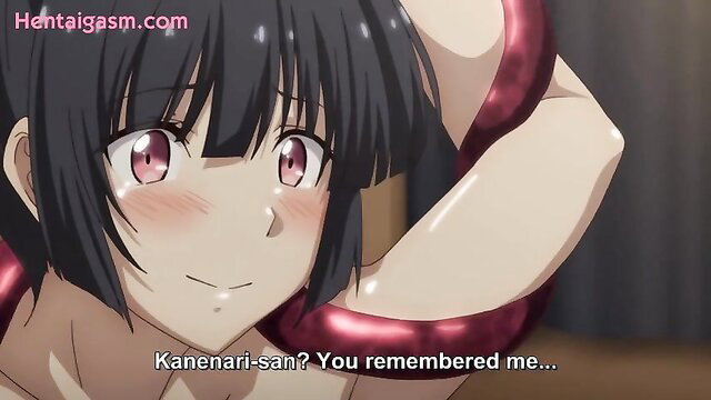 Kanenari san blushing in hentai Rakuen Shinshoku Island Of The Dead