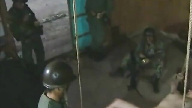 Japanese BDSM woman tied and fucked by soldier in uniform