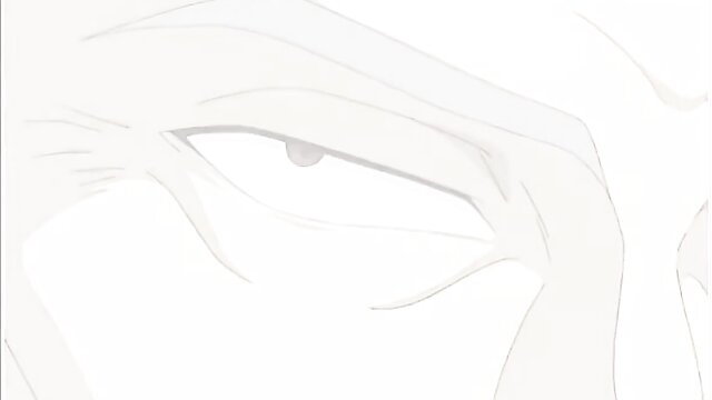 Close-up of seductive anime eye in busty wife Mitsuko hentai