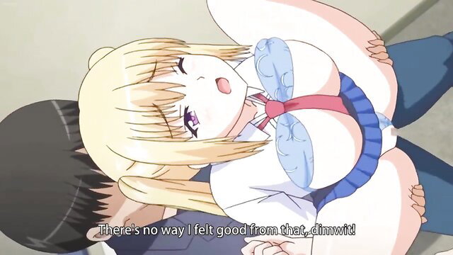 Blonde anime girl in school uniform fucked hard by guy in Free Papa Katsu hentai