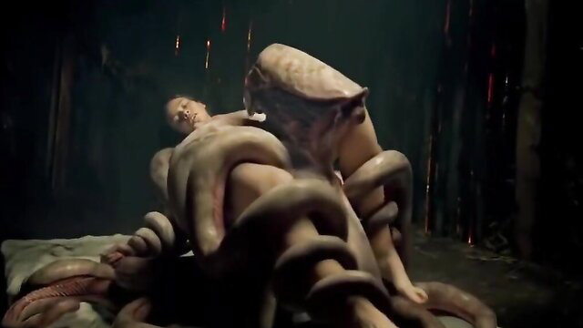 Hot girl fucked by alien octopus tentacles in hentai porn