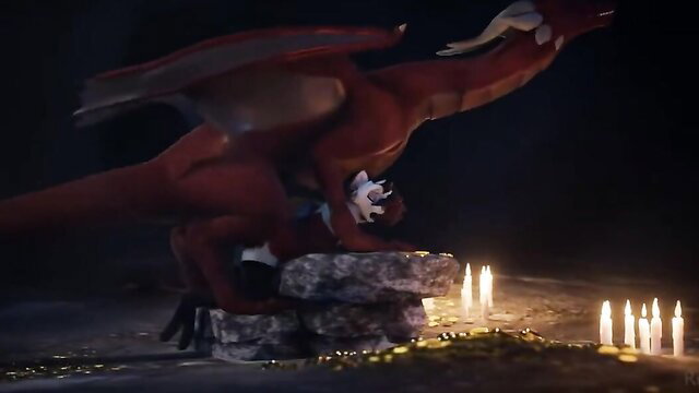 Furry anthro prostitute fucked by feral red dragon hentai porn