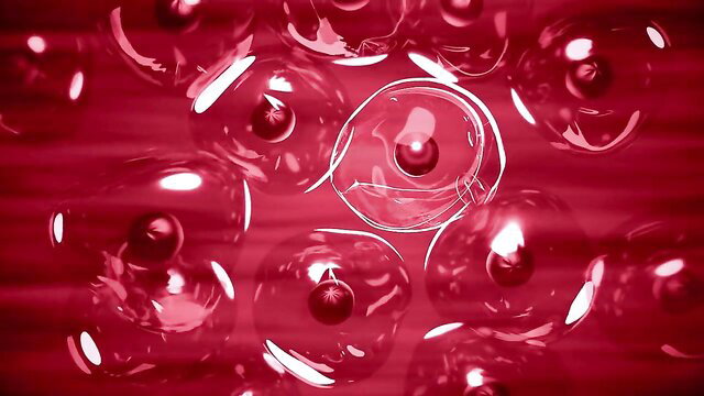 Hentai girl in epic tentacle fuck orgy with red bubbles