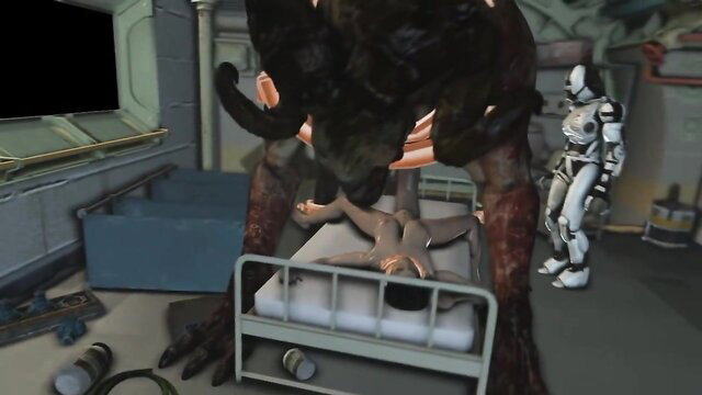 Miranda fucked rough by massive monster in wild hentai frenzy