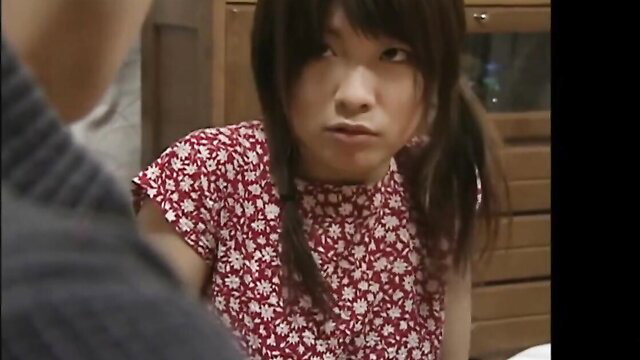 Cute Japanese stepdaughter in floral dress glares at stepdad, JAV taboo thumbnail