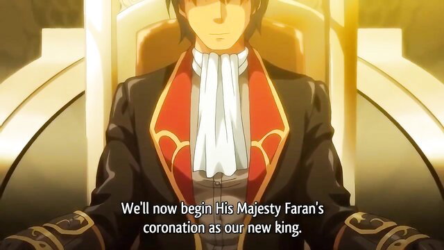 Kyonyuu Princess Saimin hentai coronation scene with busty princess and king