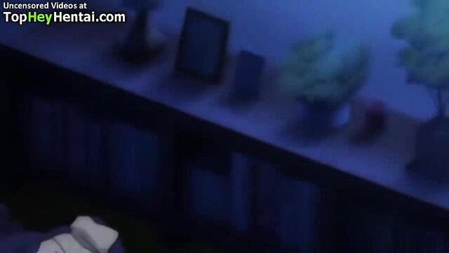 Busty anime hentai girls in sexy bedroom scene