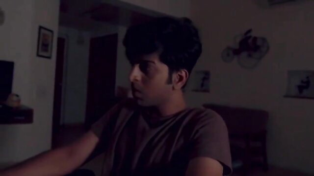 Indian milf bombshell in tight tee, curly hair, seductive gaze erotic video