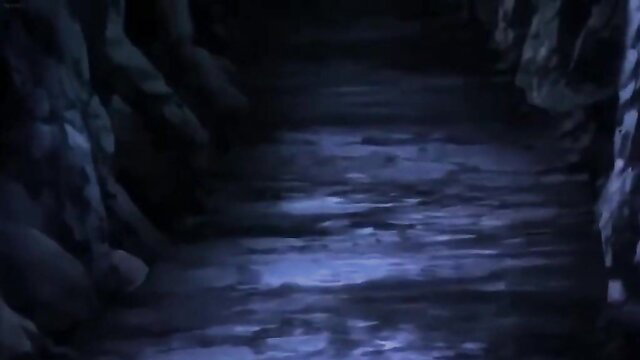 Dark cave hentai scene from Ura Jutaijima 2 adult anime video