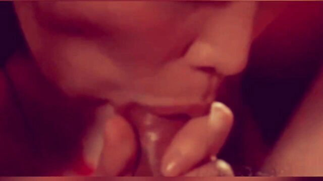 Closeup of woman fellating man in steamy Hollywood movie sex scene