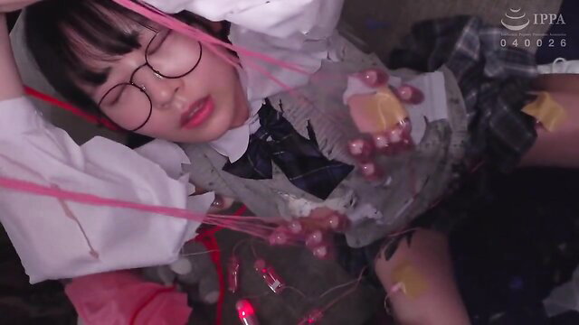 Konatsu Kashiwagi in Ksjk-013: tied up uniformed Japanese girl with pink hair