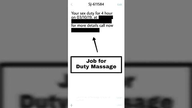 Sexting ad for dirty massage job on 03/10/19 at 4 hours, call now