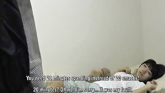 Ichigo tearfully begs for 20-min spanking over smacks on oSpank