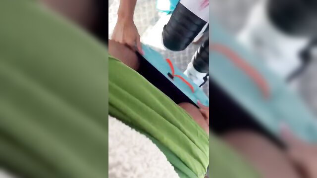 Nala Fitness outdoor blowjob on ski lift, cum on boobs