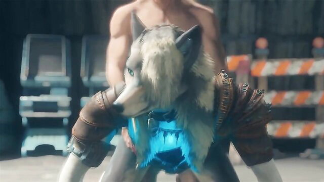 Silvey the Wolfgirl furry deepthroat and doggy fuck hentai