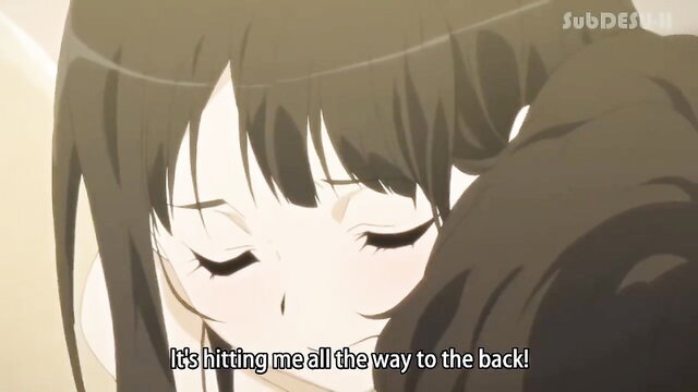 Anime hentai girl moaning from deep penetration in Iinari Saimin Kanojo