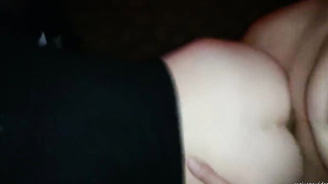 Closeup amateur anal sex, thick white ass impaled on cock to the hilt