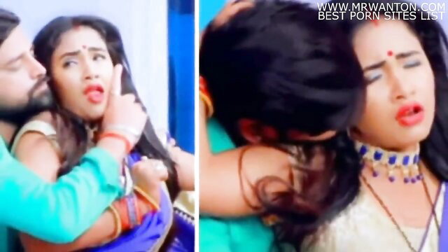 Trisha hot Indian kiss in saree, passionate couple foreplay viral video