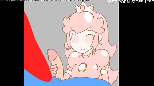 Princess Peach hentai JOI sucking cock cum eating CBT