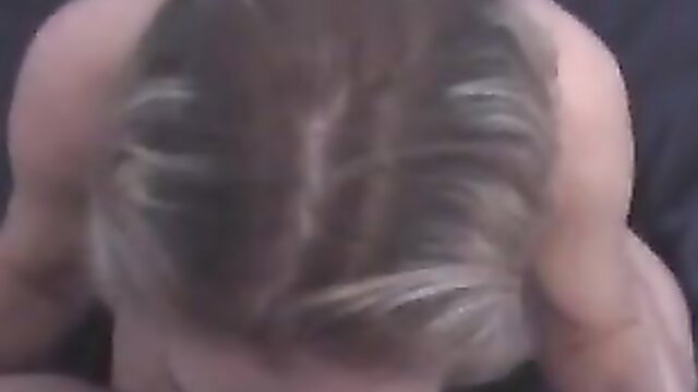 Close-up of muscular man's head from behind in explicit adult video