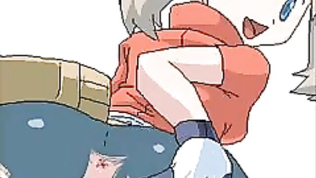 Pokemon hentai May in orange hoodie skirt upskirt pose exposing ass