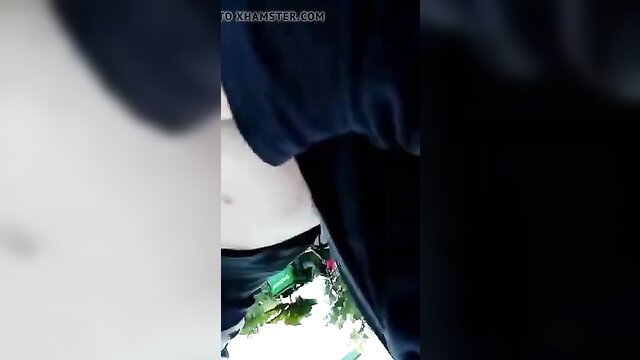 Malay slut exposing pussy and ass in tight dark skirt upskirt tease