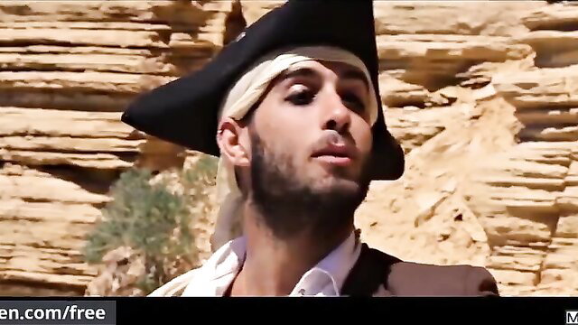 Paddy O'Brian as sexy pirate in Diego Sans gay XXX parody