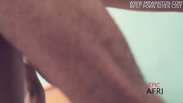 Ebony babe wakes him with epic morning blowjob in POV