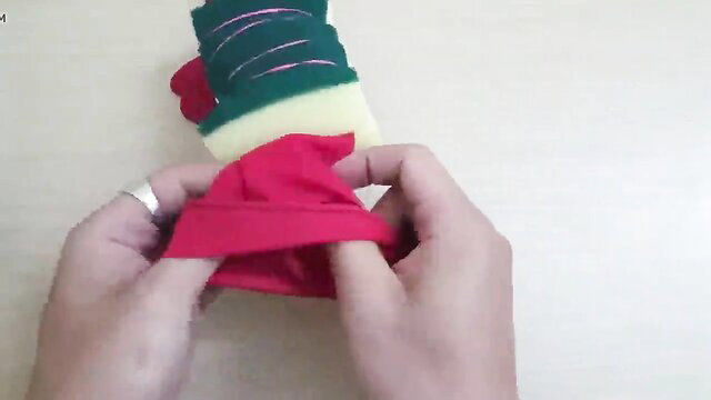 Hands crafting DIY felt sex toy for men tutorial thumbnail