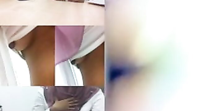 Malay tudung teacher cleavage tease in hijab closeup