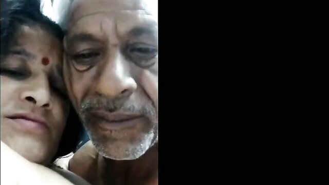 Desi mature mom cuddles nude grandpa, taboo incest preview