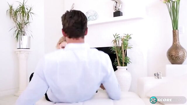 BBW Codi's huge tits sway as she rides cock reverse cowgirl