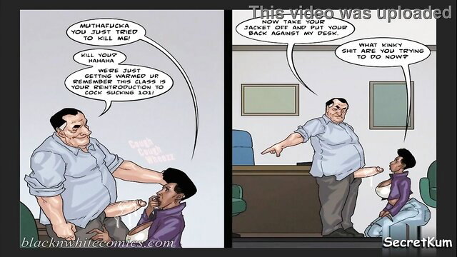 Curvy ebony butch deepthroats mayor's monster cock rough facefuck