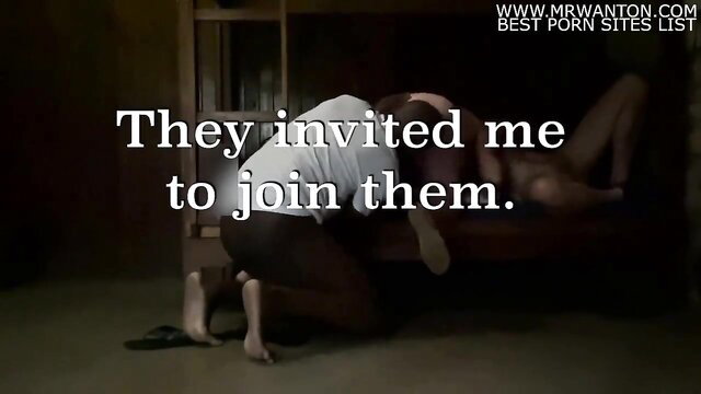 Hotwife invites bull to join on bed in cuckold threesome