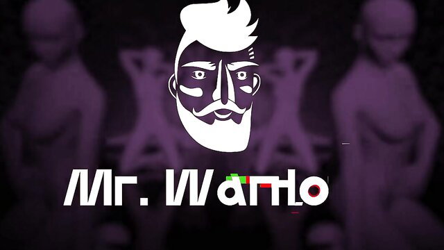 Mr. Watto bearded man logo with alien babes in purple adult video thumbnail