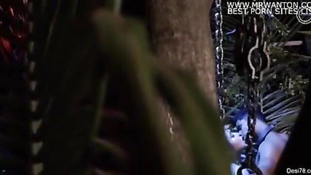 Desi Bhabhi ties husband with chains for wild outdoor fuck