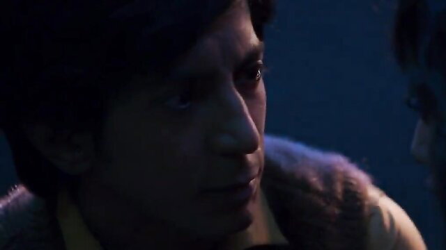 Mastram hot bus scene with Indian man in fur vest intense gaze