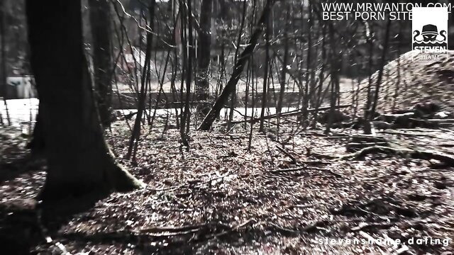 Curvy bitches sluts in shadowy forest, stevenshame outdoor tease