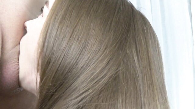 Closeup blowjob goddess deepthroats cock, throatpie cumshot