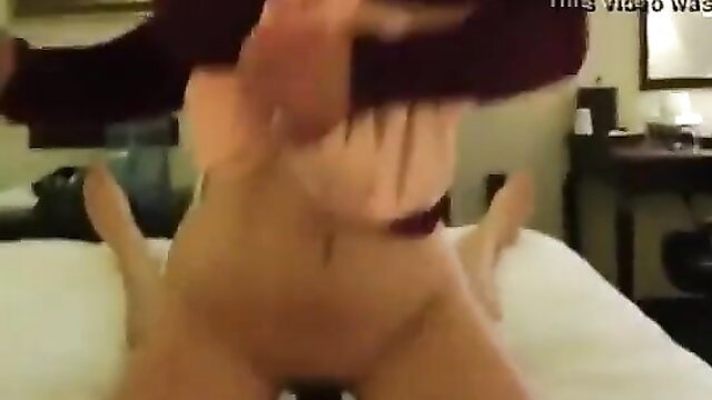 Krissy Lynn spreads legs, teases wet pussy with cock on bed