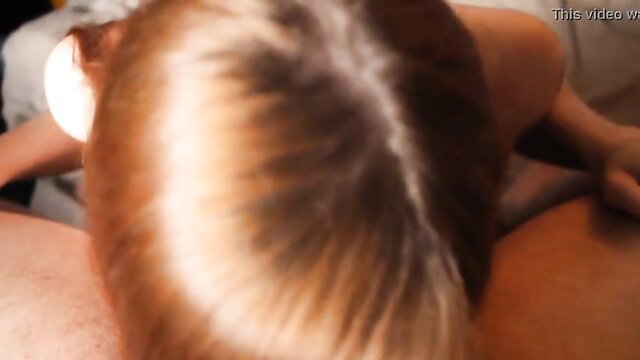 GamerGirlRoxy with red hair engulfed by cock in sunlight