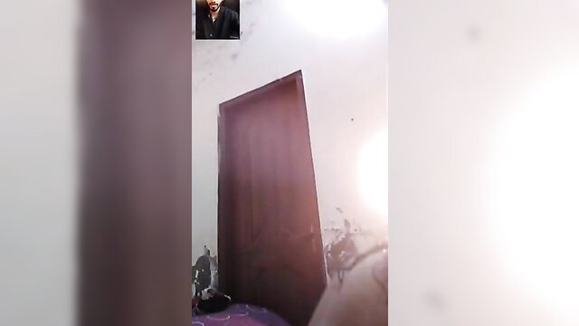 Indian babe WhatsApp video call sex chat in lockdown, teasing pose
