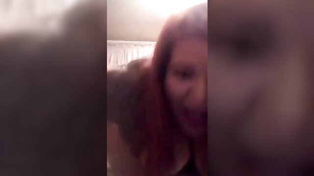 Redhead amateur flashing tits and ass on Periscope live