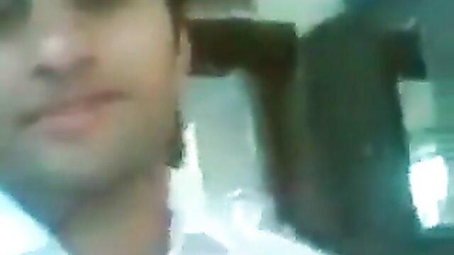 Blurry closeup of young Pakistani man's face in amateur adult video thumbnail